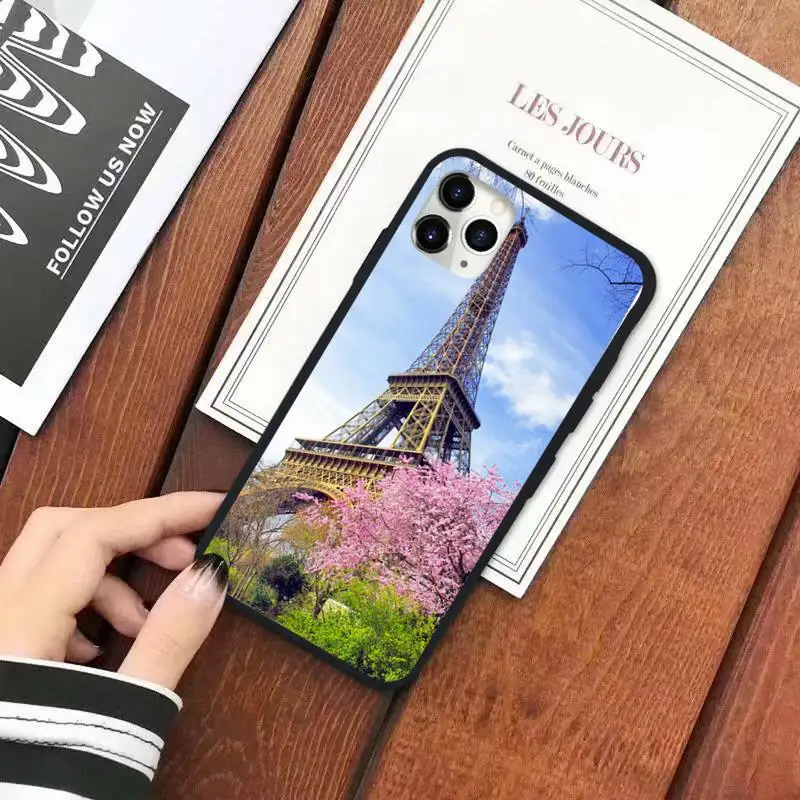 

Romantic Paris Eiffel Tower Phone Case for iPhone 11 12 pro XS MAX 8 7 6 6S Plus X 5S SE 2020 XR