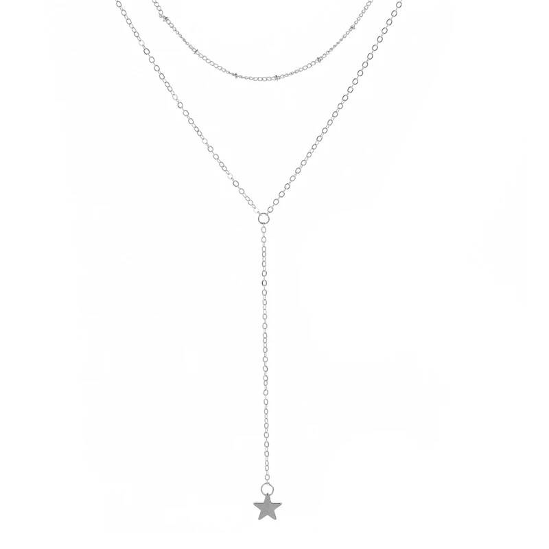 

Creative Five Pointe Star Pendant Multilayer Necklace 2021
