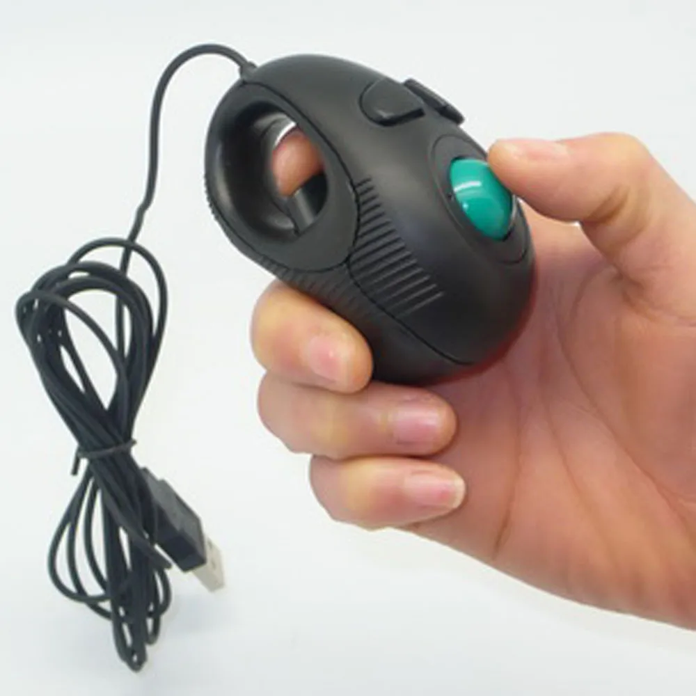 Ной палец ручной 4D USB мини Портативный Trackball Мышь с прокрутки кольцо 800 Точек на