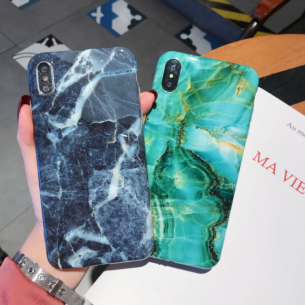 Мраморный чехол для Coque iphone 11 Pro Max 7 XS MAX чехол из мягкого ТПУ задняя крышка для iphone 6 6S 7 8 Plus iphone X XR чехол