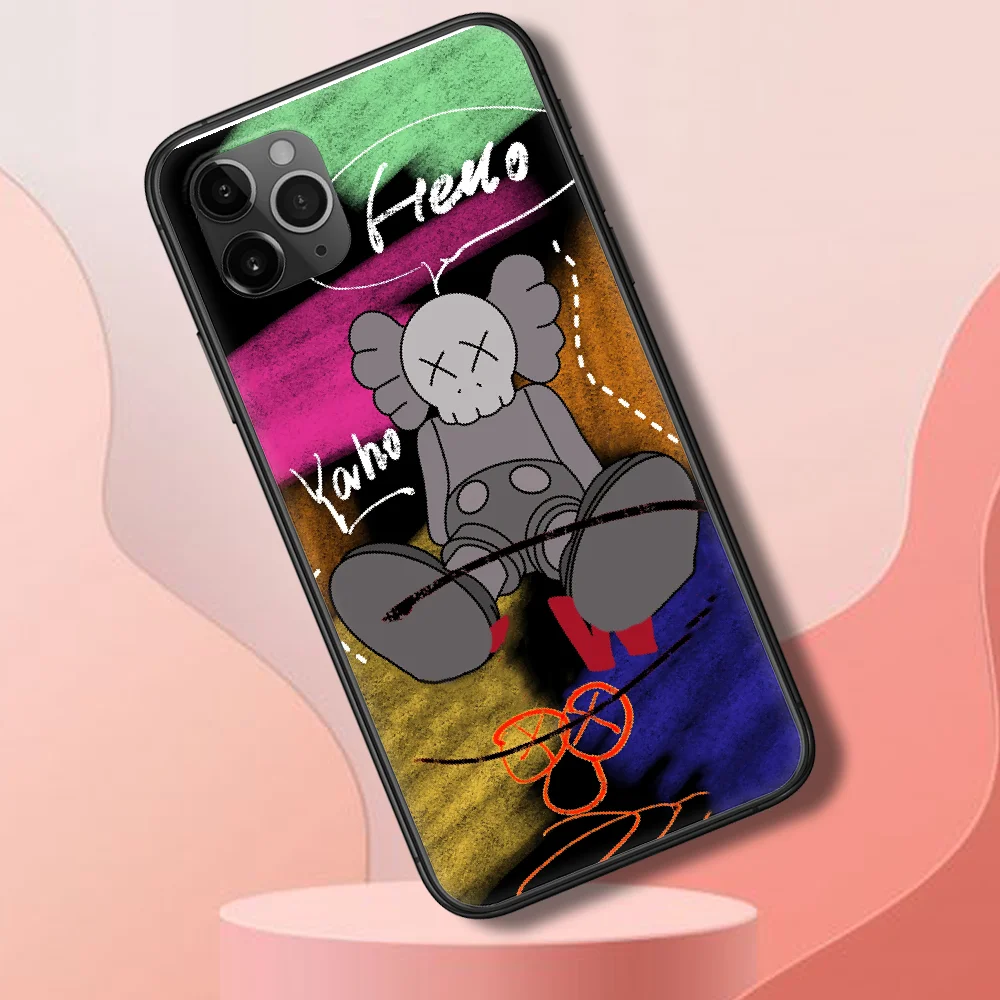 

Fashion luxury kawe Design Phone Case Cover Hull For iphone 5 5s se 2 6 6s 7 8 12 mini plus X XS XR 11 PRO MAX black tpu Etui