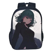 one punch man backpack anime saitama genos printed teens hip hop boy girl college school bag travel outdoor rucksack