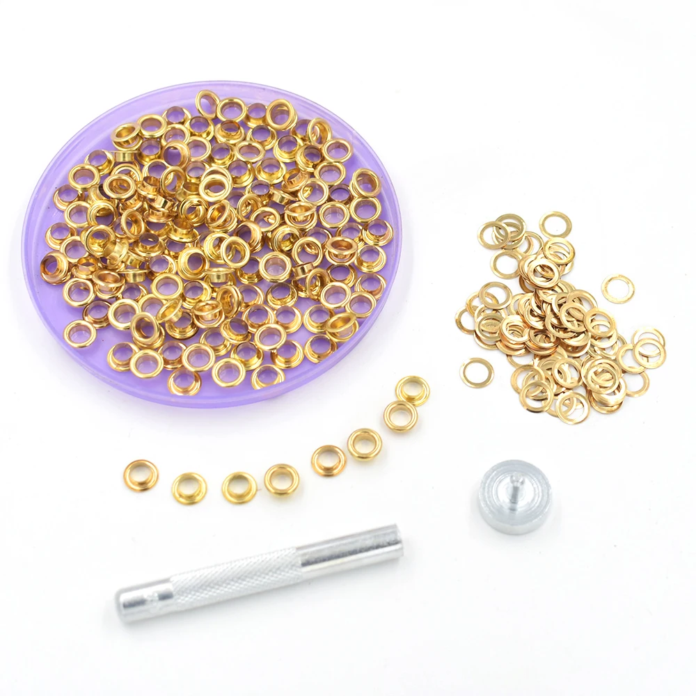 200 наборов внутренний диаметр 6 мм металлические люверсы атмосферные отверстия