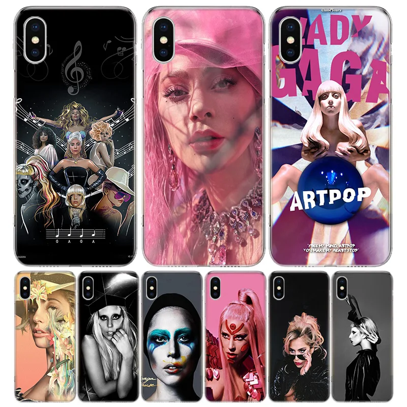 lady gaga singer Phone Case For iPhone 11 12 13 Pro Max Xr X Xs Mini 8 7 Plus 6 6S SE 5S Soft Fundas Coque Shell Cover House