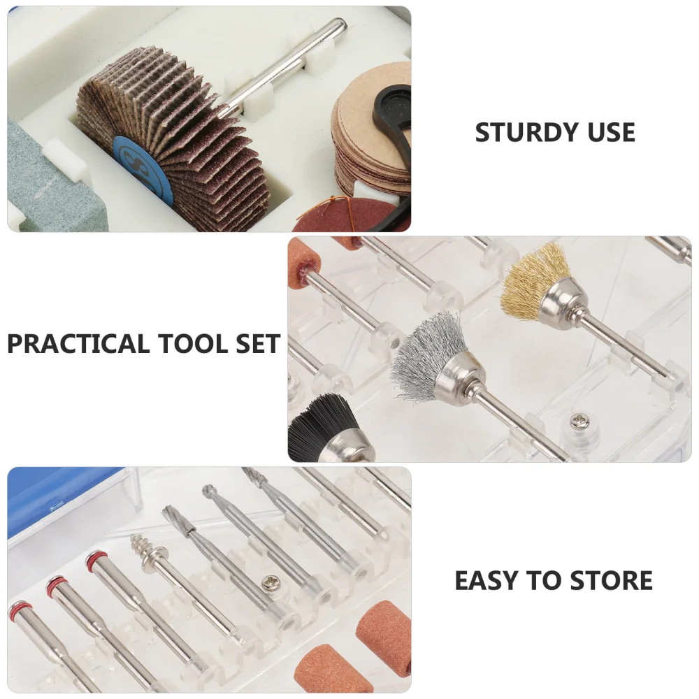 

365Pcs Jade Grinding Tools Set Polishing Emery Grinding Accessories Set