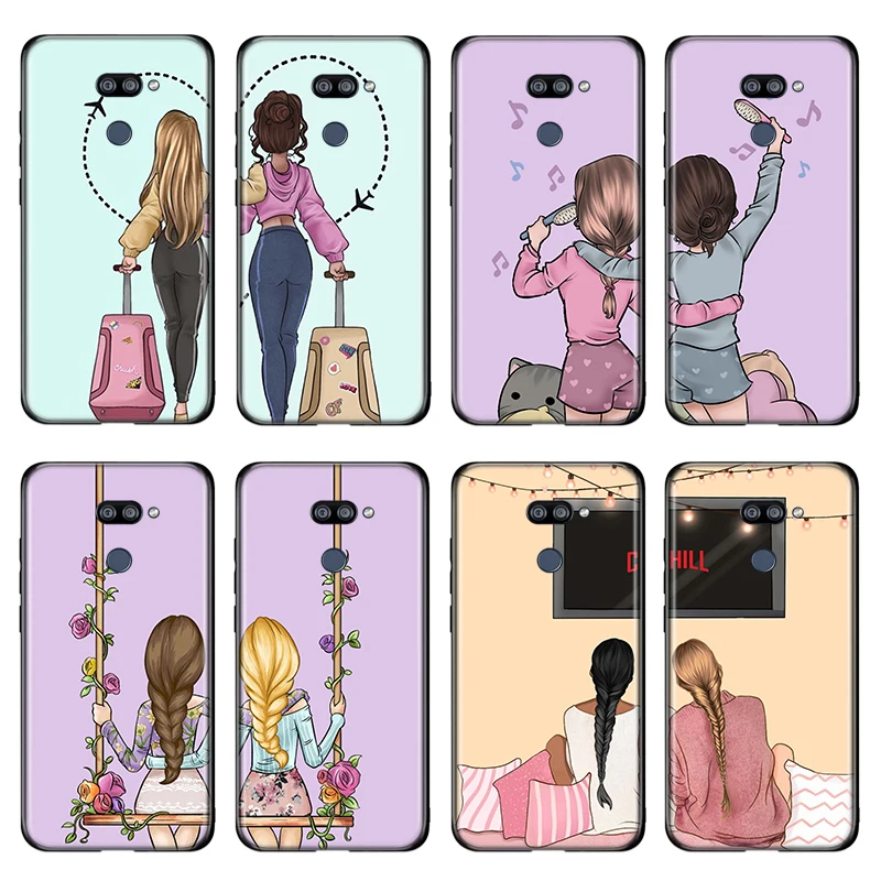 

Friends BFF Two Girls For LG K22 K71 K61 K51S K41S K30 K20 2019 Q60 V60 V50 V40 V35 V30 G8 G8S G8X ThinQ Phone Case
