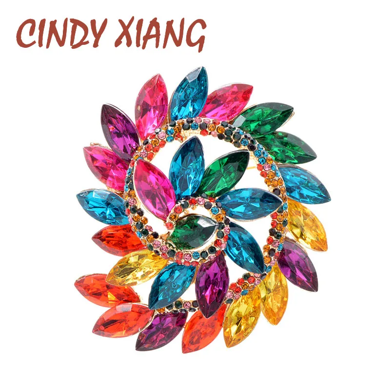 CINDY XIANG Стразы маленькая Автомобильная булавка броши для женщин Креативный