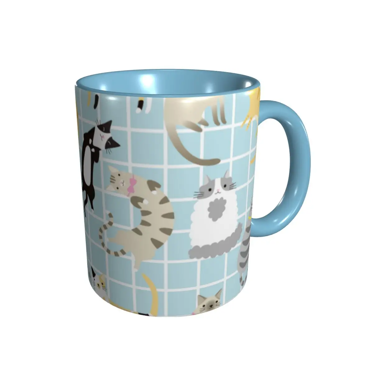 

Ceramic Cup Classic Curved Cup, with smooth curve and high temperature resistant frosted coffee cup gift cup 330ml.