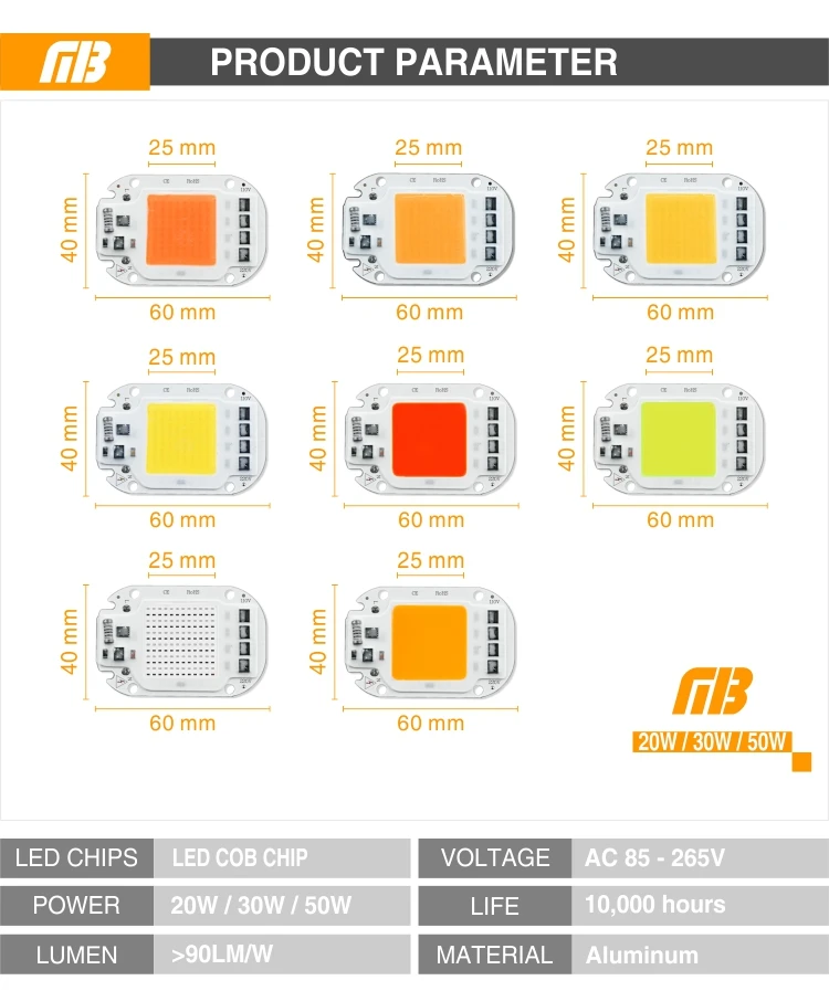 Светодиодный RGB COB Чип 30 Вт ac220в Smart IC DIY для Светодиодный прожектор светильник декоративный прожектор красный зеленый синий желтый теплый день белый растительный светильник