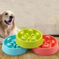 pp slow feeder dog bowl non slip anti ulping puppy dish bowl feeding food bowl interactive feeder pet supplies