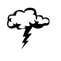 lightning strike cloud car stickers window bumper sticker car storm rain logo weather