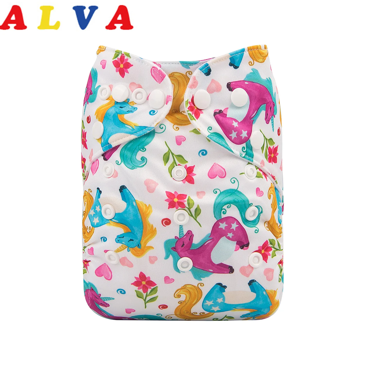 Alvababy 2020 Новый многоразовый подгузник с принтом 1 вставкой из микрофибры|Детские