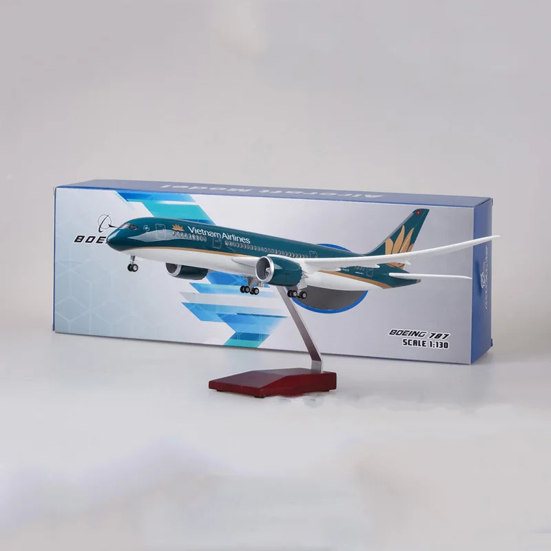 1/130 масштабный самолет Boeing B787 Dreamliner вьетнамских авиалиний модель с светодиодный