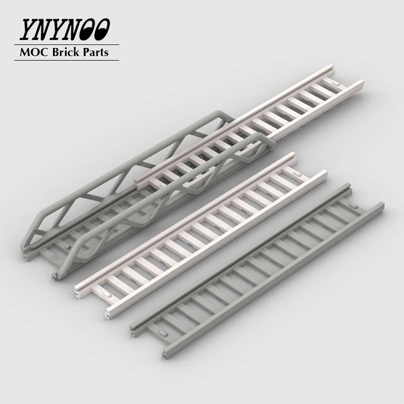 

2Pcs/lot Bars, Ladders and Fences Series 11299 Ladder 16x3.5 with Side Supports fit for 15188 Ladder 16x2.5 Building Blocks Toys