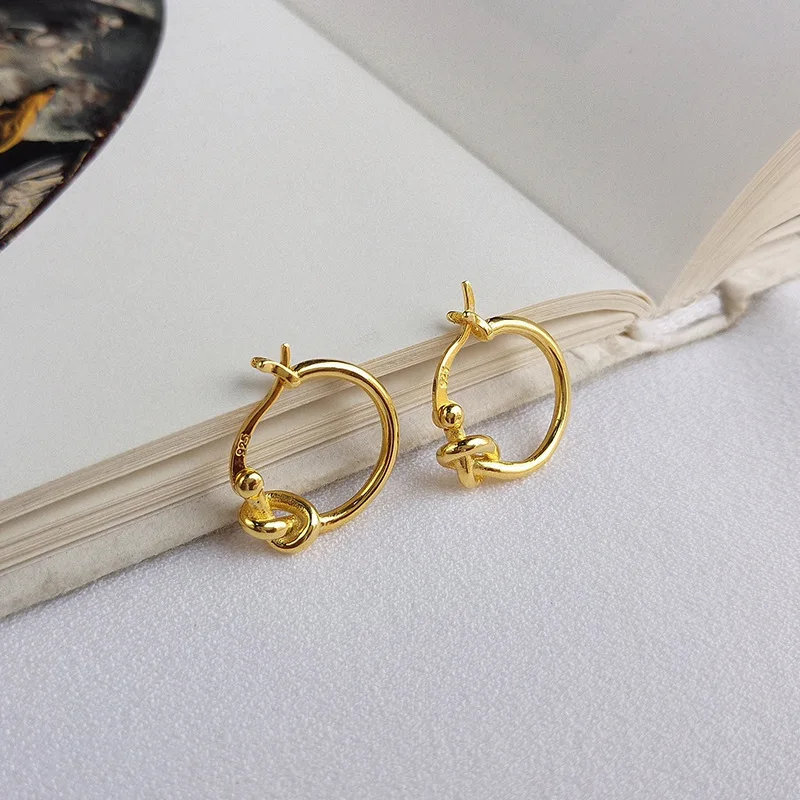 

RAINBOW HOOP Custom Fashion 925 Sterling Silver Minimal Huggie Hoop Gold Plated Studs Fine Trendy Jewelryearrings For Women