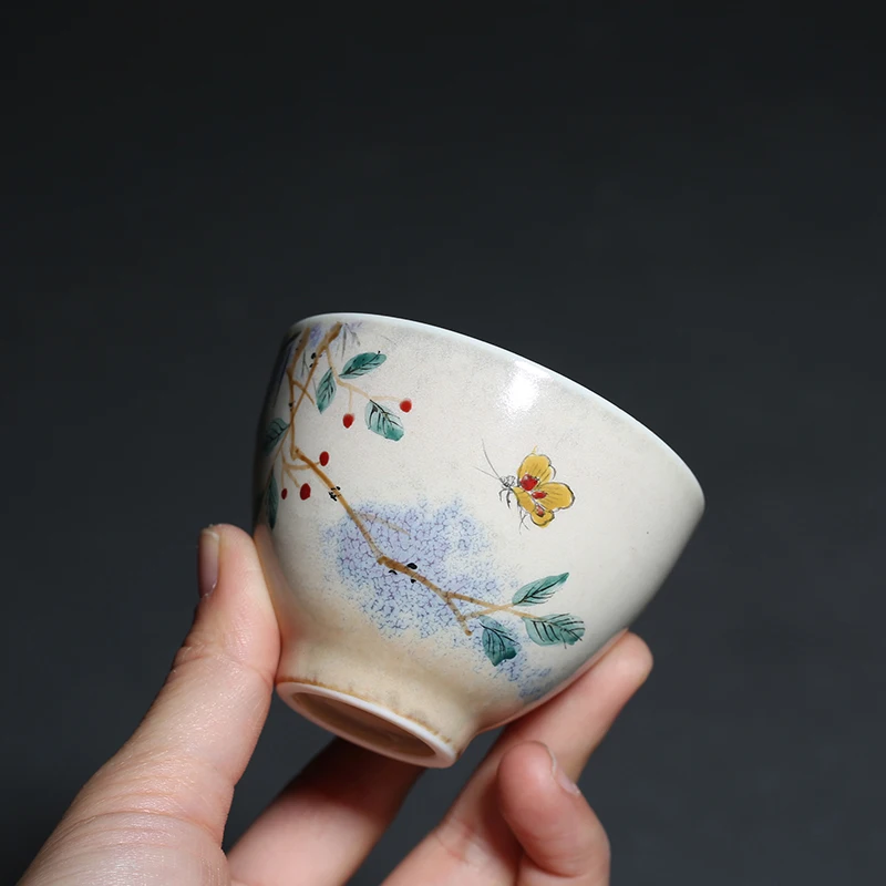 70 мл керамическая чашка для чая в печи ручная роспись кунг-фу чашки пуэр