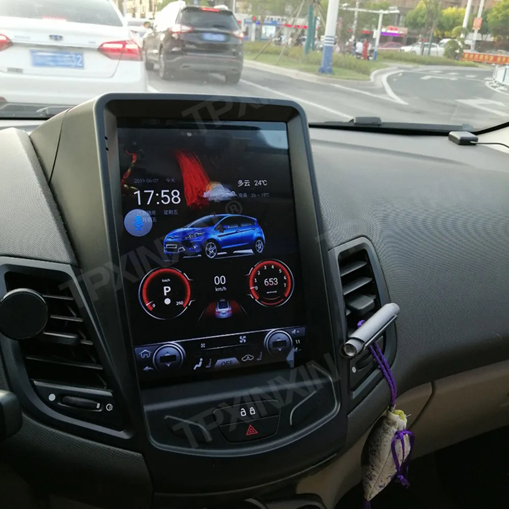 

Android 9 4+64G PX6 For Ford Fiesta 2008 2009 2010 2011 - 2016 Vertical Tesla IPS Screen Car Multimedia Player Headunit Radio
