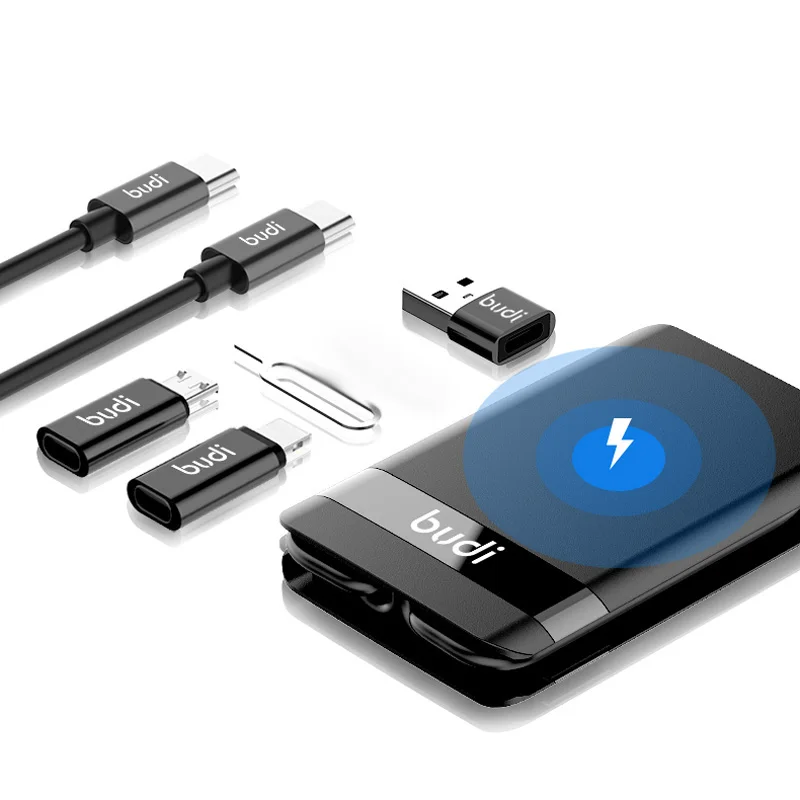 Адаптер BUDI 7 в 1 переходник Type C с разъемом Micro USB Lightning кабель для Android устройство