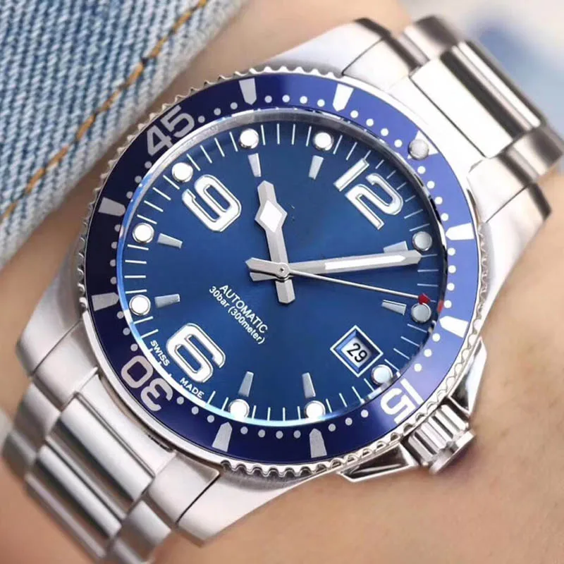 Розовое золото нержавеющая сталь Diver Master Мужские автоматические механические