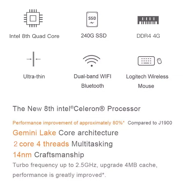 Все-в-одном игровой ПК IPASON P21 21,5 Дюймов Intel четырехъядерный 8G DDR4 ram 240G SSD wifi Bluetooth узкая граница черный мини-ПК