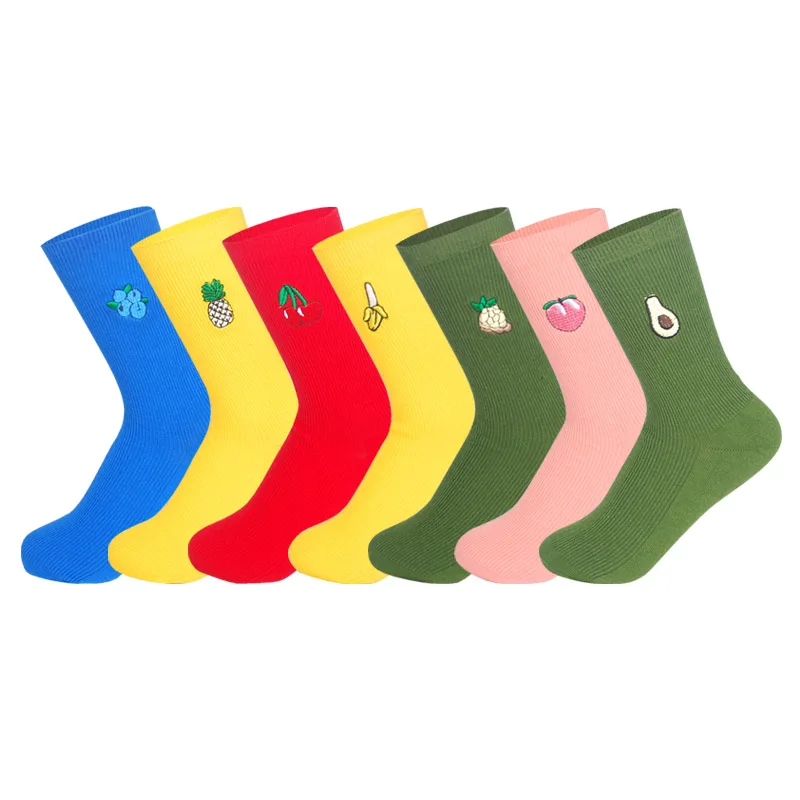 Носки женские хлопковые в стиле ретро смешные милые свободные короткие штаны с