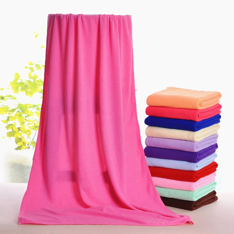 

13 Color New Fashion Soft Microfiber Beach Bath Towel Swim Washcloth Lightweight Large Towel Sports Travel Accessories