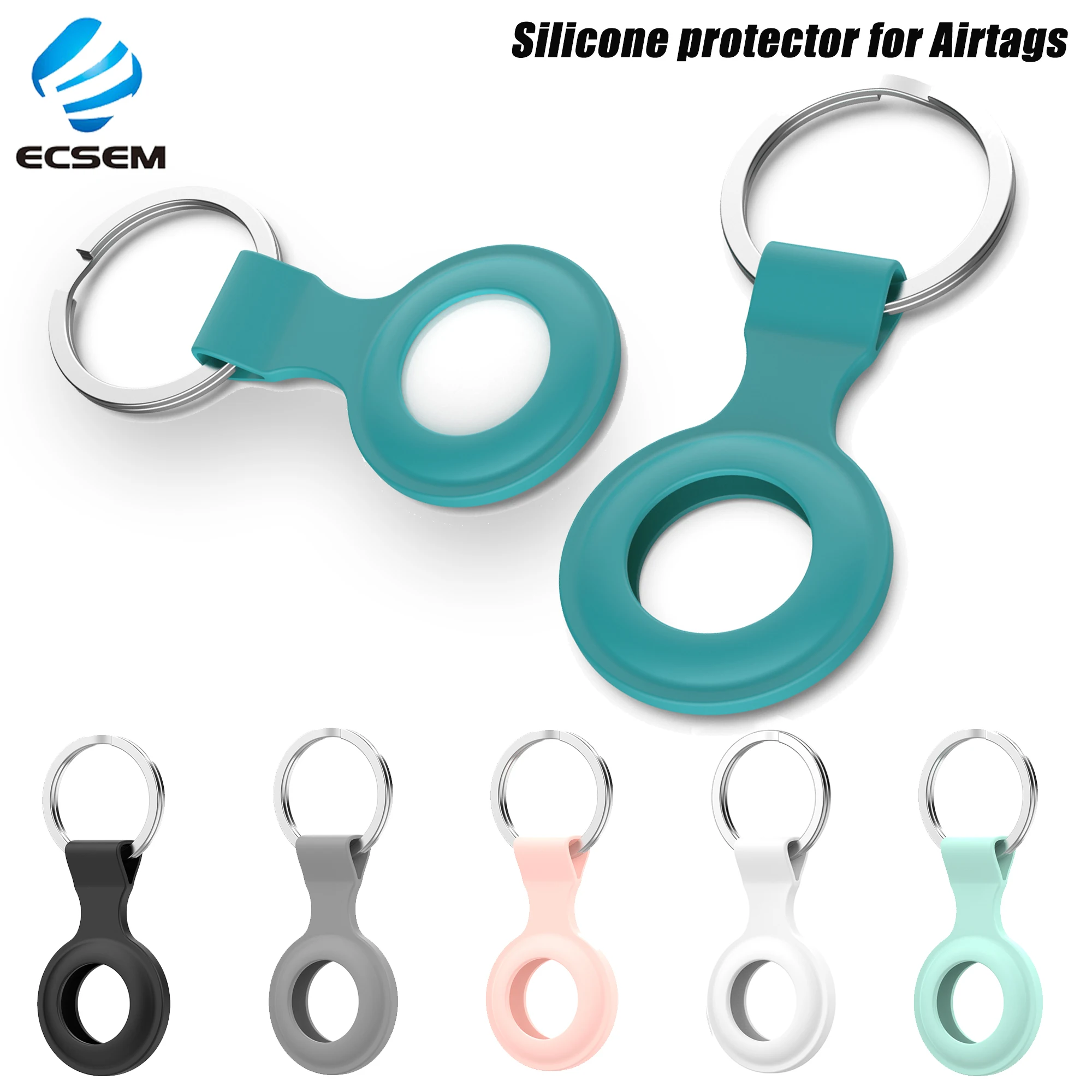 

Protective Cover for AirTags Tracker Location Silicone Case Full Protection Shell