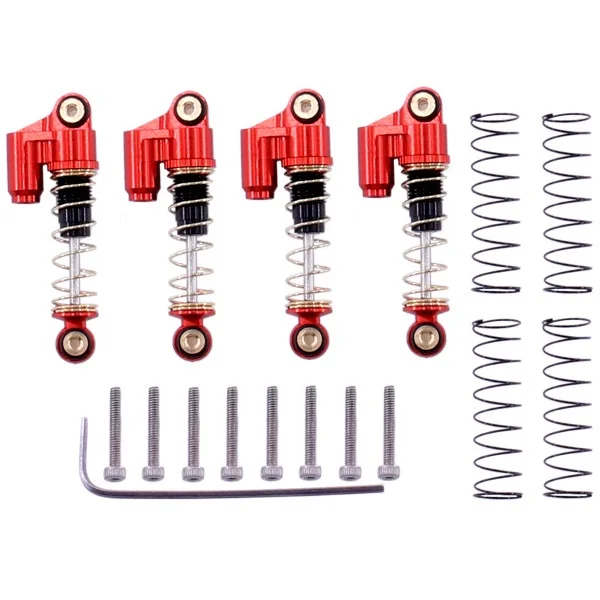 

for Axial SCX24 90081 1/24 RC Crawler Car Metal Double Cylinder Shock Absorbers Damper Upgrade Parts Accessories