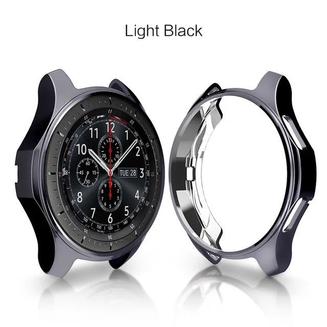 SIKAI беспроводное магнитное зарядное устройство для samsung gear S3 Высококачественная зарядная док-станция с ТПУ чехол для часов для samsung gear S3 Frontier - Цвет: Light Black