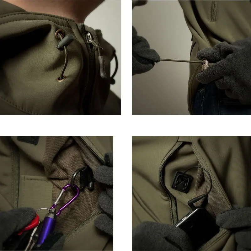 Зимние военные куртки Softshell уличные тактические походные кемпинговые