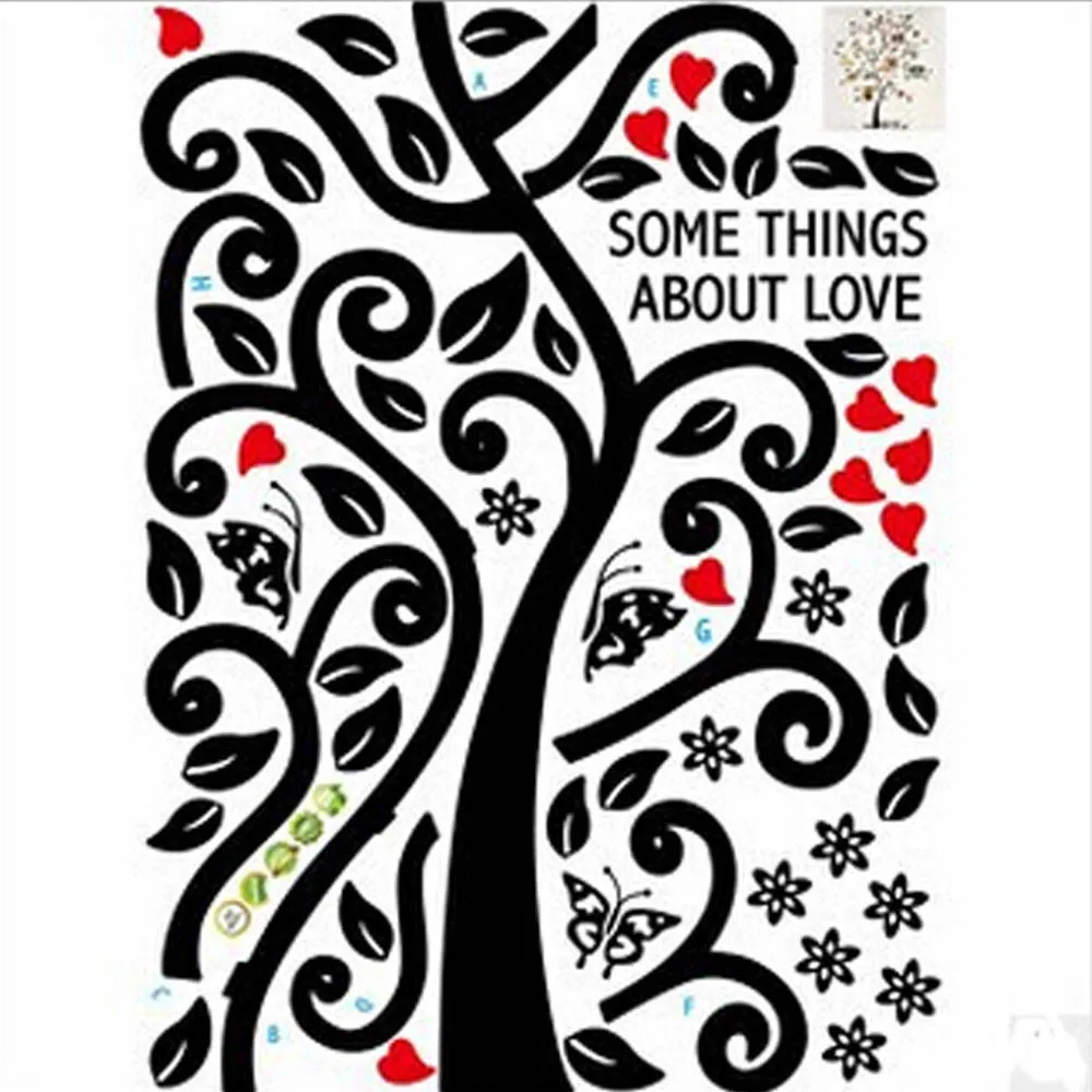 Настенные наклейки с рамкой и деревом мусульманские виниловые домашние 3D DIY фото