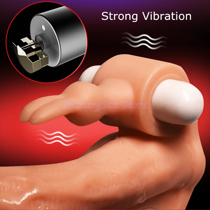 Многоразовые секс-презервативы костюм-пенис для увеличения члена вибрирующий