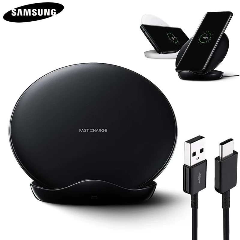 Оригинальное Быстрое беспроводное зарядное устройство QI для Samsung Galaxy S8 S9 S10 Plus G9500