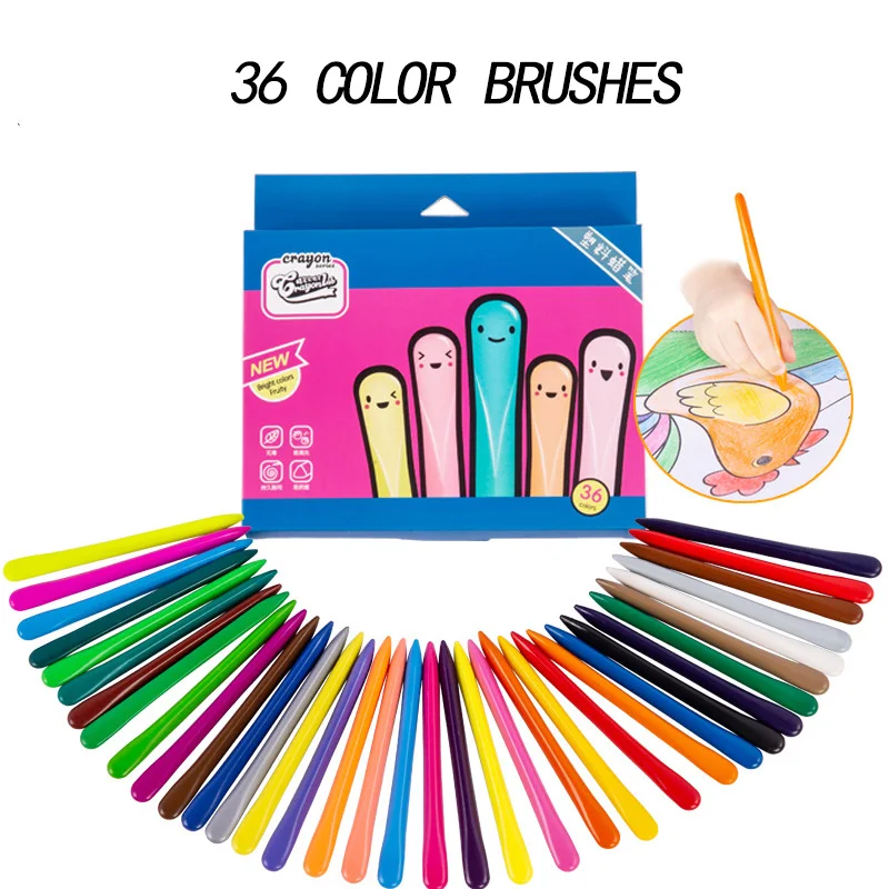 

Brutfuner 36 Цвет комплект треугольник мелки живопись поставки детских рисунков Цвет ed Карандаши Мелки школьные Suppliess