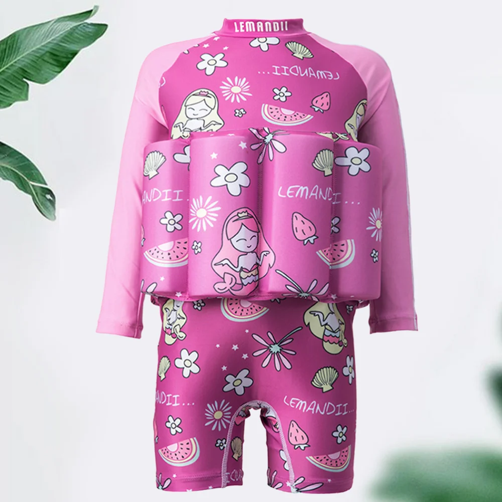 

1pc Baby Boys Swimsuit Buoyant One-piece Swimsuit Swimming Clothes Bath Suits Sun Protection Swimwear for Kids (80-90CM)