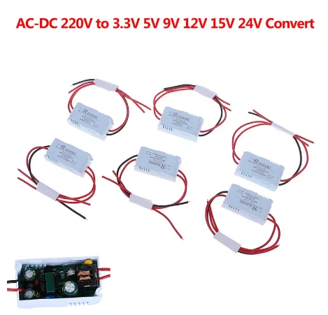 AC DC модуль источника питания 110V 220V 230V To 3 V 5V 9V 12V 15V 24V Mini Buck Converter|Импульсный