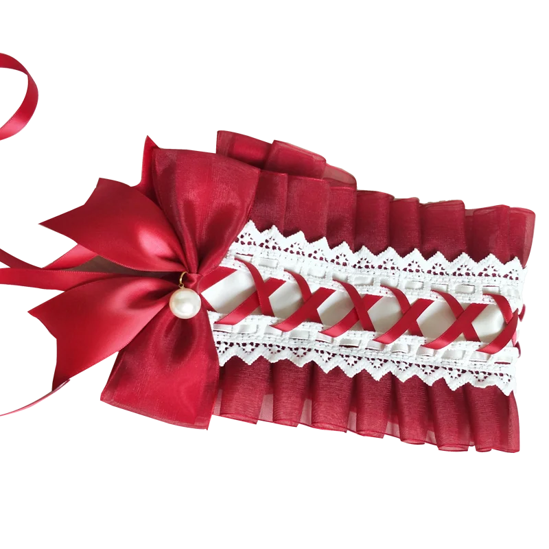 

Origional Lolita Headwear Lolita Hair Accessories Sweet Lo Mother Hair Band White Snow Ji Small Lace Soft Sister Angel Handle