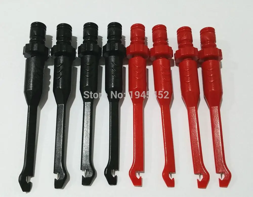 

2-8 pcs 4mm Banana seat Piercing Test Clip with Heavy-Duty Insulation Piercing Probe Automotive test Clip with back probe