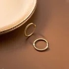 Простые милые маленькие серьги-Обручи для девочек, классические круглые очаровательные серьги в стиле бохо с кристаллами и цирконием, ювелирные кольца