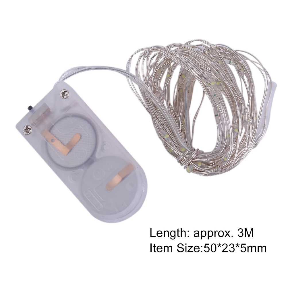 

3 Meters LED Copper Wire String Light with 30 LEDs Christmas Battery Operated Holiday Wedding Party Decor Drop ship 2018 New