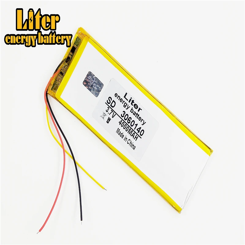 3 line 0360140 3.7V 4000mAH 3060140 PLIB polymer lithium ion / Li-ion battery for tablet pc power bank cell phone speakerpipo |