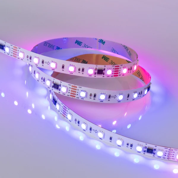 Светодиодная лента DMX-5000-5060-60 24V Cx6 RGB (12mm 14.4W/m IP20) ( Открытый IP20). Упаковка 5 м |