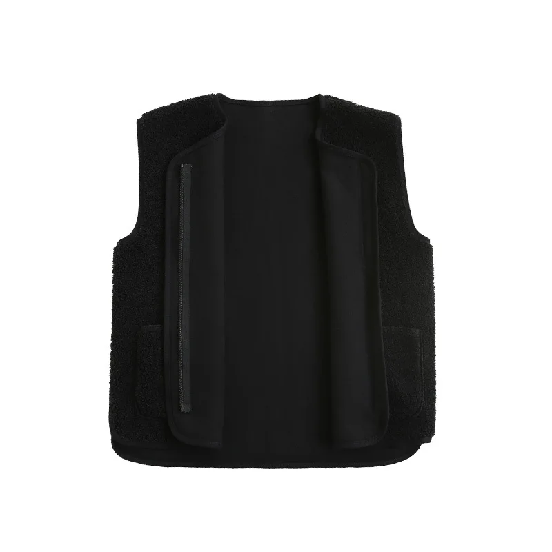 

Lamb plush vest women 2020 winter short Korean version of fur one-match loose waistcoat vest vest jacket