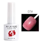 Лак для ногтей AI LA NUO Bundy, разноцветный, блестящий, алмазный, клей для полировки ногтей 
