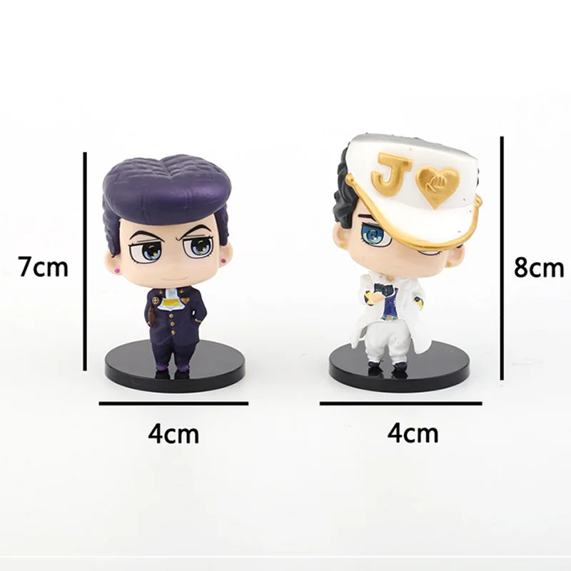JoJo Bizarre Adventure Action Figures Kujo Jotaro Anime Model Koichi Hirose Cartoon Figurine Nijimura Okuyasu Collectible Doll | Игрушки и