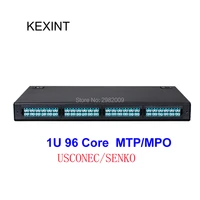 kexint mpomtp 96 core for lc quad adapter max modular 96 port fiber optic patch panel 24 core module box om3 om4 a polarity