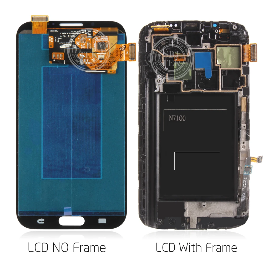 AMOLED 5.5'' LCD for Samsung Galaxy Note 2 N7100 Display Touch Screen Digitizer Assembly Note2 N7105 Replacement Parts | Мобильные