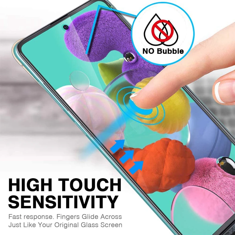 3 шт. закаленное стекло для Samsung Galaxy M21 M31 A01 A21S A11 A51 M30S S10 Lite прозрачная защитная
