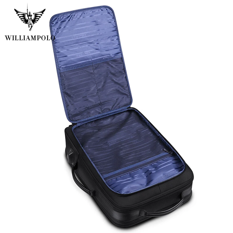 Рюкзак WILLIAMPOLO мужской для ноутбука 15-17 дюймов с USB-зарядкой и защитой от краж 2020 |