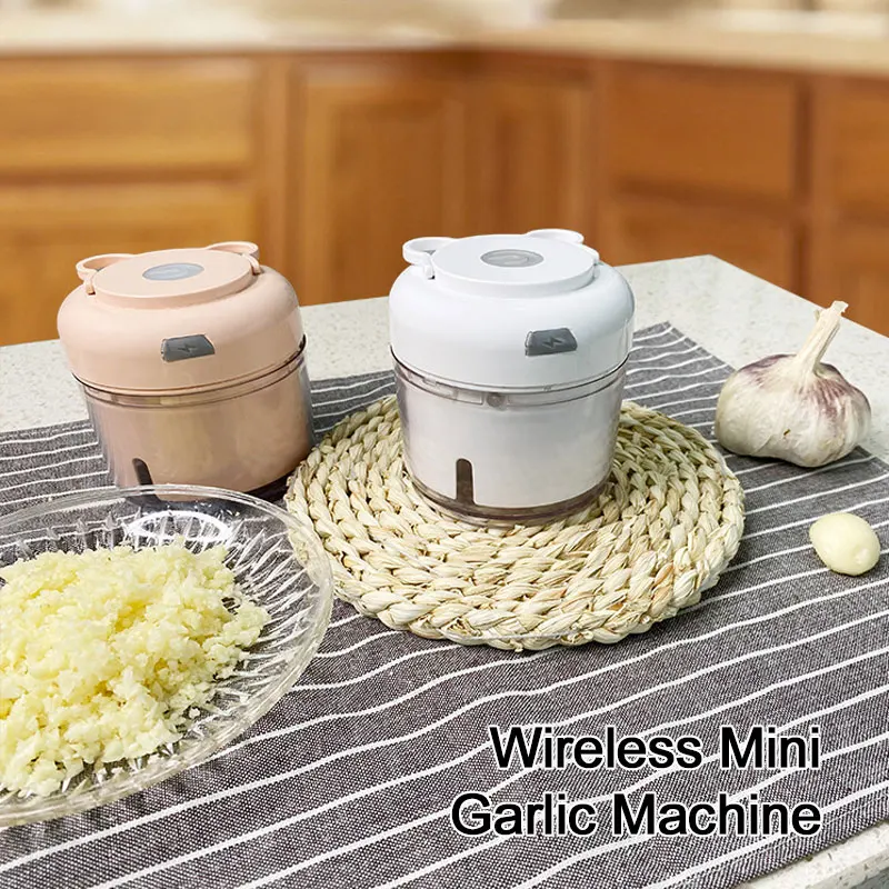 Беспроводная электрическая давилка чеснока мини-пресс для фруктов и домашний